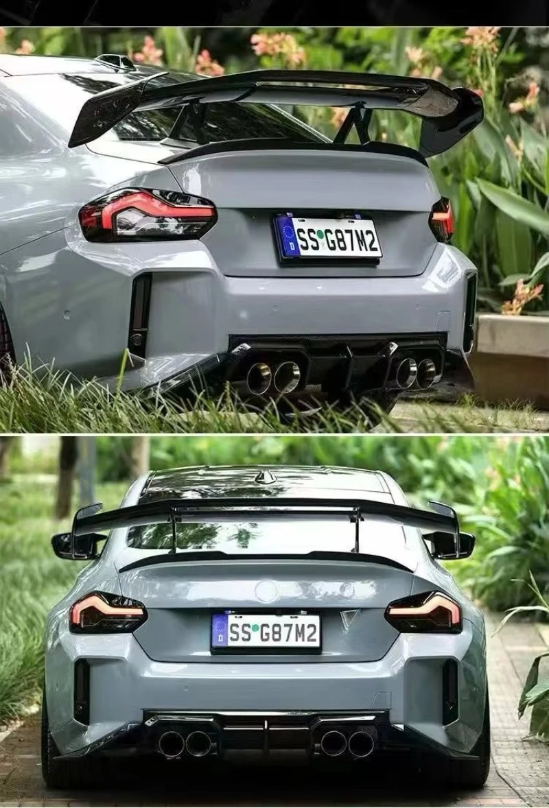 High Quality  Dry Carbon Fiber CT Style Rear Diffuser for G87 M2 Coupe  2023+ Rear Bumper Lip Perfect Fitment